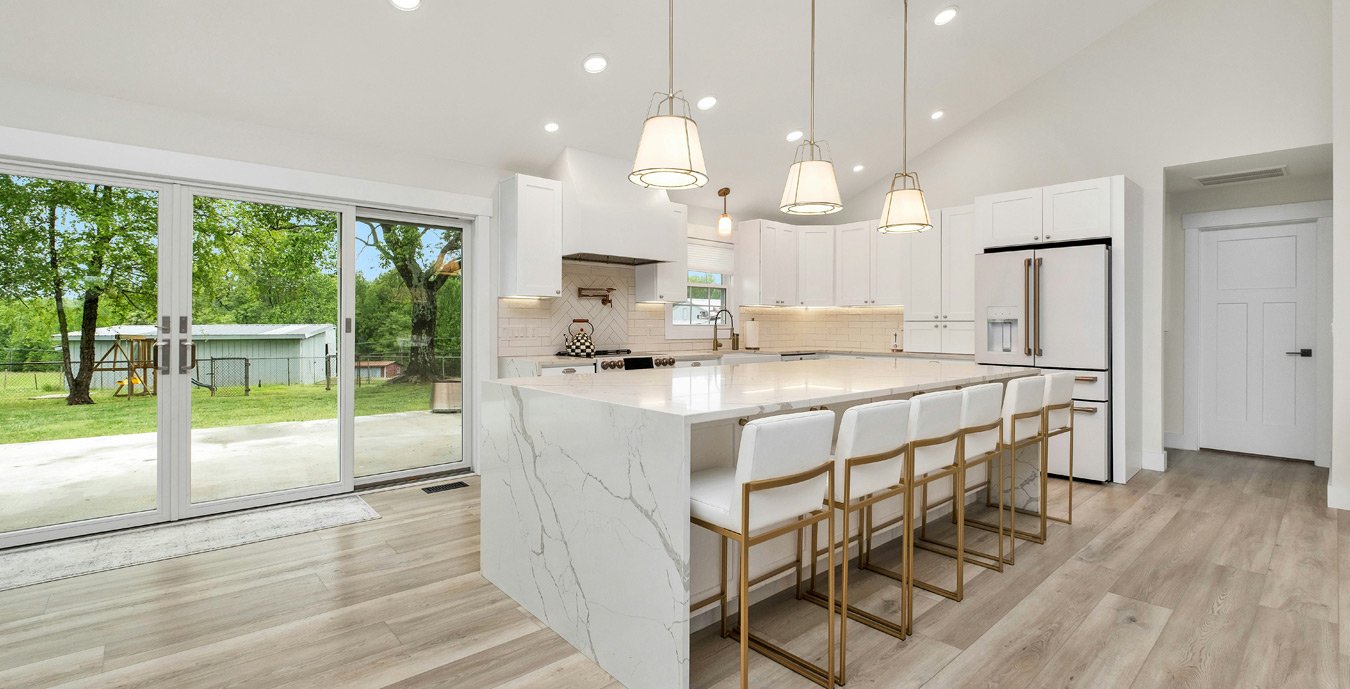 Quartz, granite, quartzite, and marble countertop design inspiration for kitchen and bath remodeling