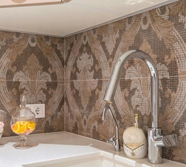 Mosaic tile selection for showers and backsplashes in Sacramento